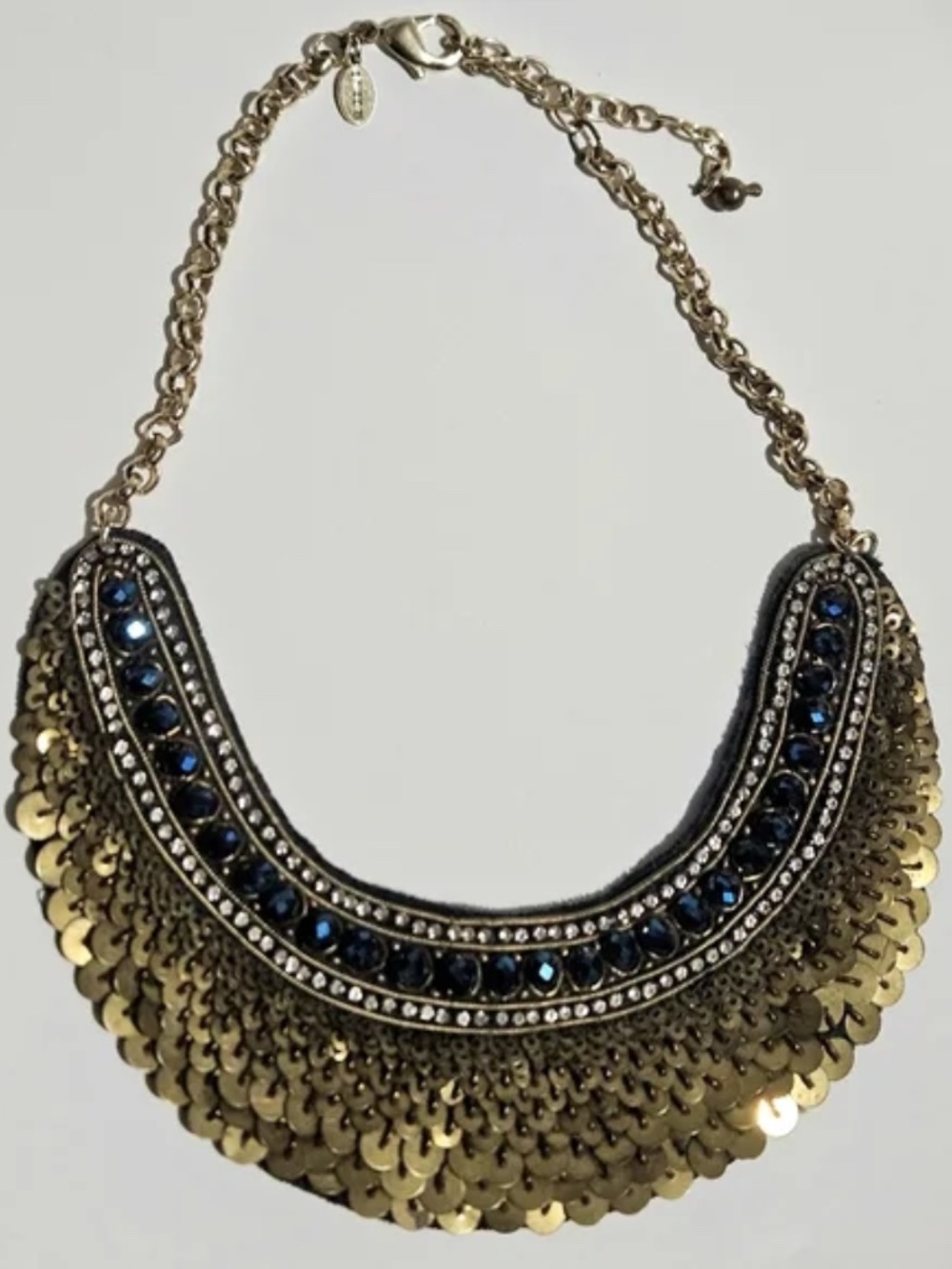 Chicos Contessa Necklace with Gold Sequins - Picture 2 of 4